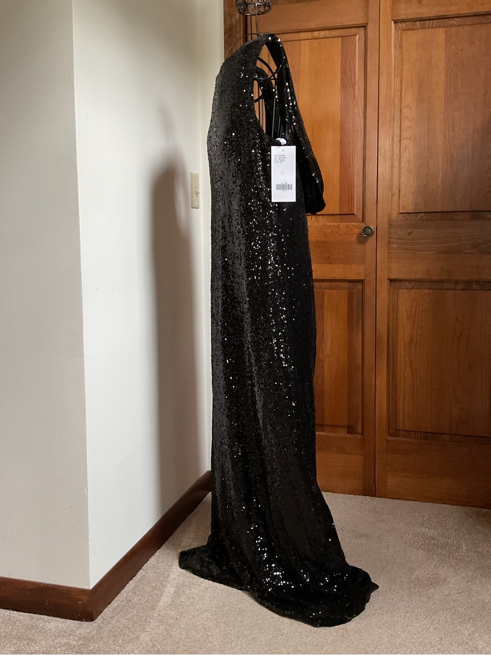 Christina Wu Celebration - Open Back Gown, black, 22